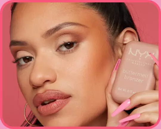 NYX Professional Makeup tutorial showing NYX Professional Makeup Buttermelt Bronzer applied to add warmth to the face