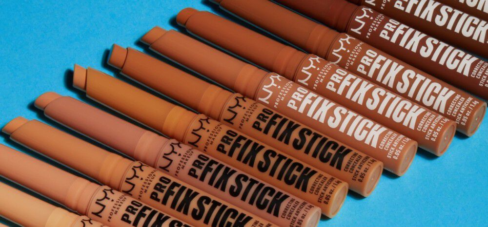 product shot of NYX Fix Stick Concealer shades