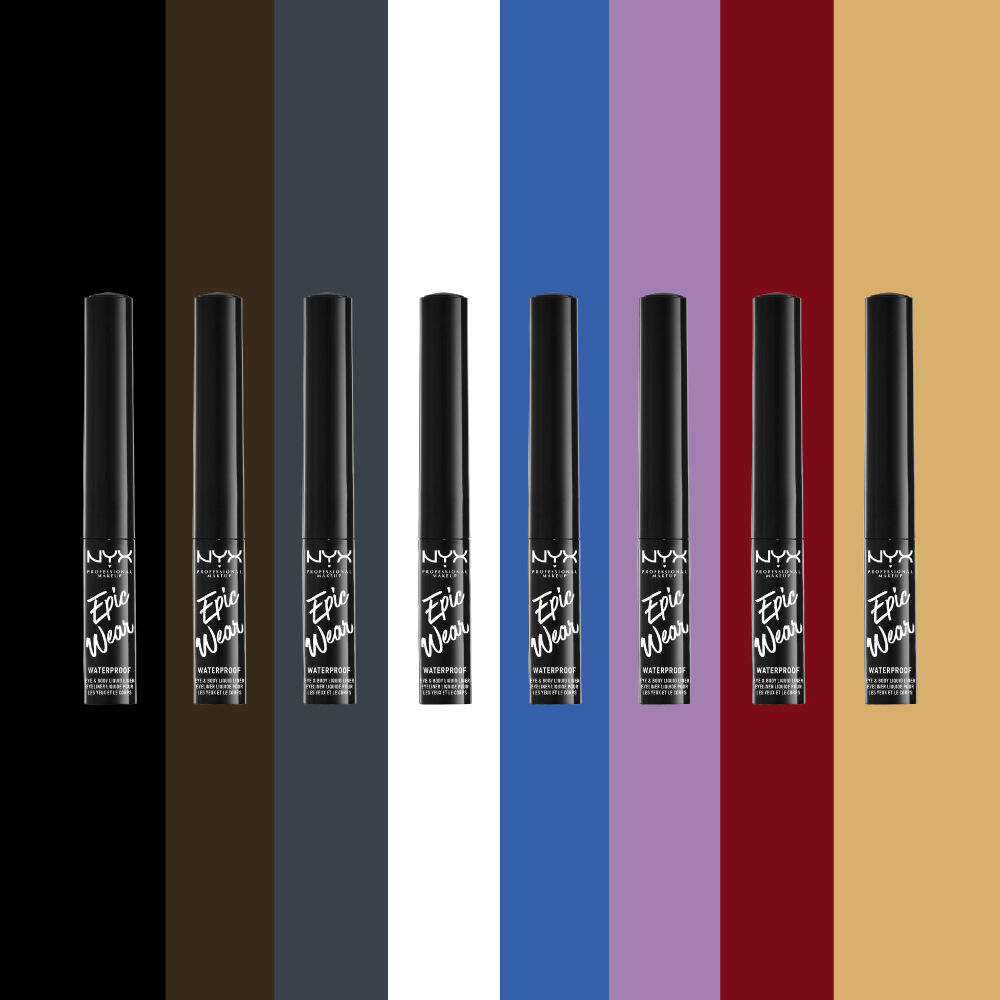 Range of NYX eyeliners