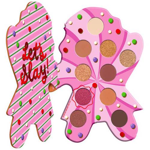 NYX Professional Holiday Gingerbaddie Palette, featuring 10 shades of eyeshadow for Christmas