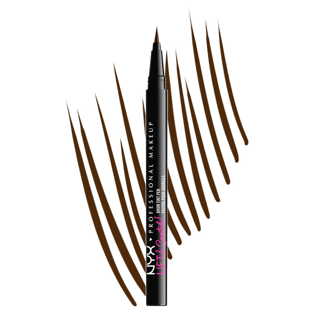 A product shot of NYX’s Lift & Snatch! Brow Tint Pen.