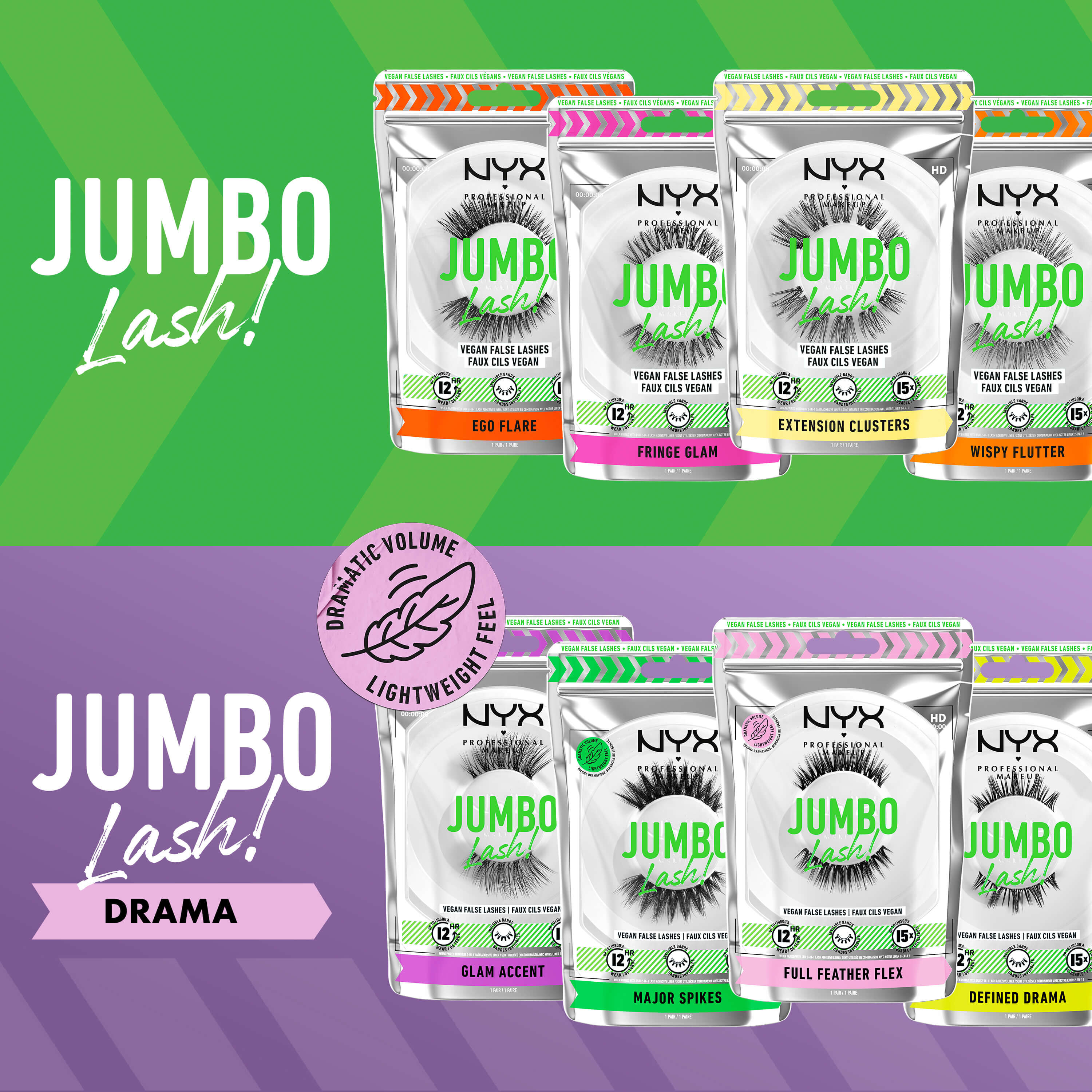 Jumbo Lash! Vegan False Lashes