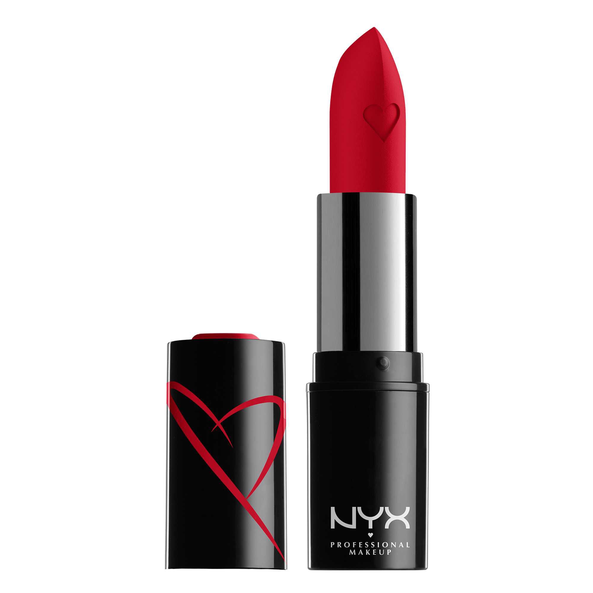 NYX Professional Makeup Shout Loud Satin Lipstick in Red Haute