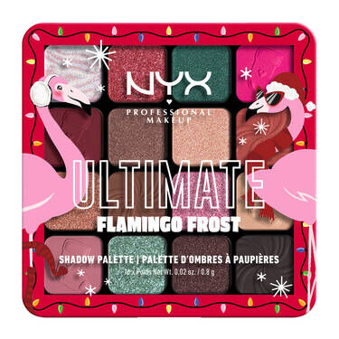 NYX Professional Makeup Flaming Frost Metallic & Pink Eyeshadow Palette