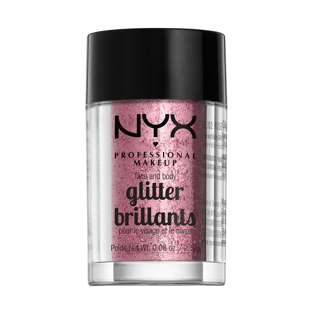 NYX Professional Makeup Face & Body Glitter in Rose