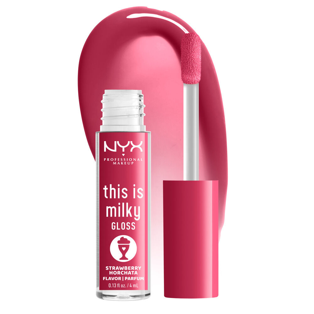 NYX Professional Makeup This Is Milky Gloss in STRAWBERRY HORCHATA