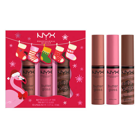 NYX Professional Makeup Butter Gloss 3x Lipgloss Holiday Gift Set
