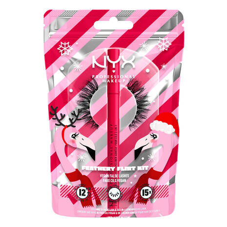 NYX Professional Makeup Feathery Flirt Vegan Lashes + Liner Kit