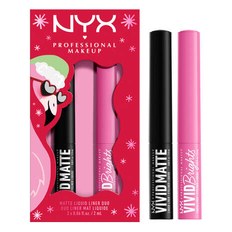 NYX Professional Makeup Vivid Liner Duo Black & Pink Eyeliners